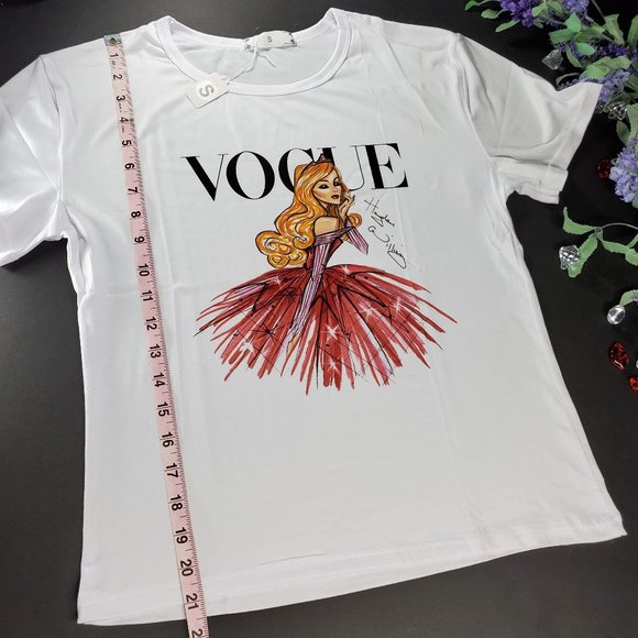 Vogue Disney Princess Aurora White T-Shirt - Picture 10 of 11